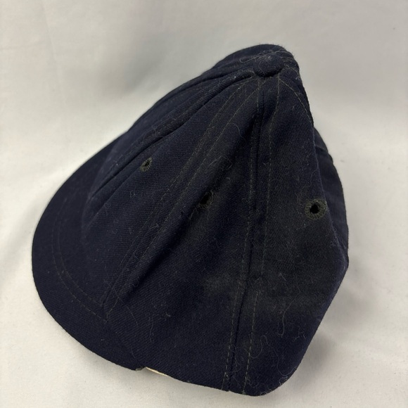 Vintage Funkap 100% Wool Cap 7 1/2 Black Hat Rare - Picture 3 of 8